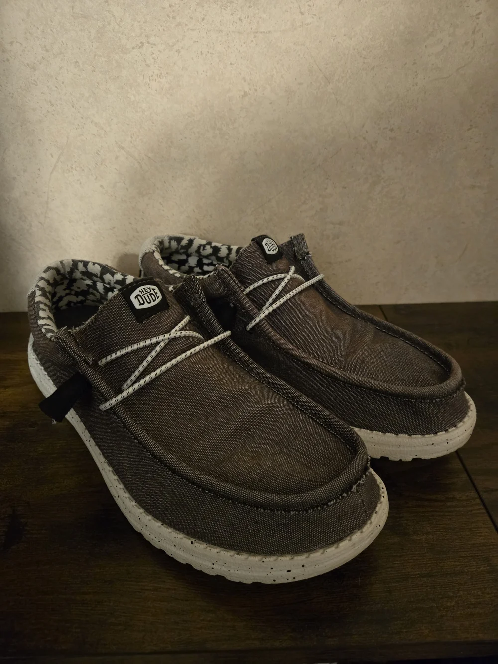 Hey Dude Men's Brown Wally Casual Slip-On Shoes